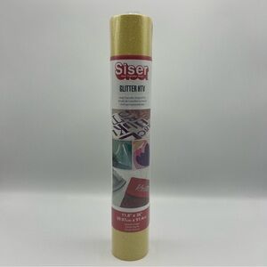 NWT Siser Glitter HTV Lemon Sugar 11.8x36 Heat Transfer Vinyl Roll Sparkle